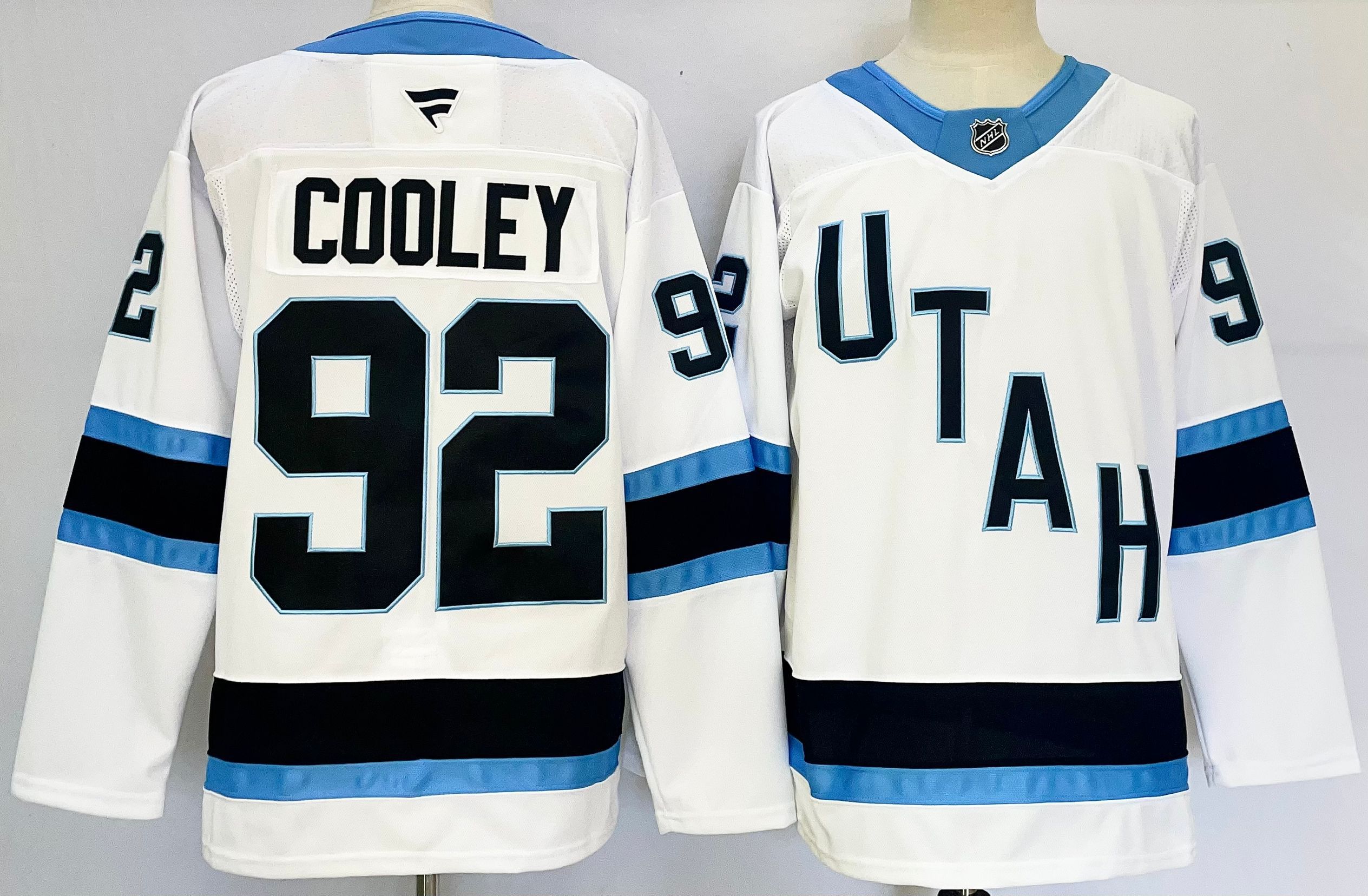 Men Utah Hockey Club #92 Cooley White 2025 Home Premier Player NHL Jersey->more nhl jerseys->NHL Jersey